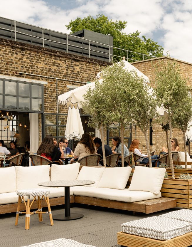 Rooftop terrace at Café Mission, Spitalfields