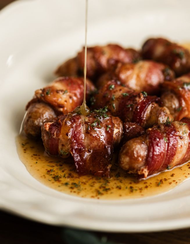 Cockktail sausages for Christmas parties at Café Mission, Spitalfields